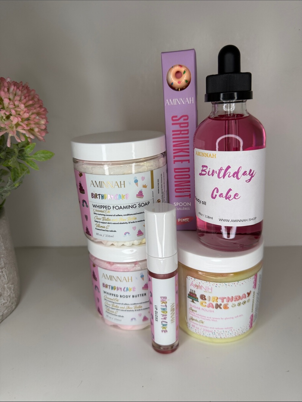 AMINNAH Birthday Cake Bundle